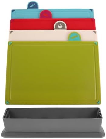 Plastic Cutting Board Set Color Coded Chopping Boards for Kitchen Food