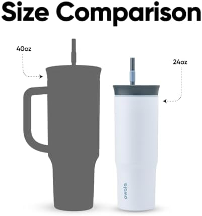 Owala Tumbler Stainless Steel Water Bottle 24 oz The Great Blue