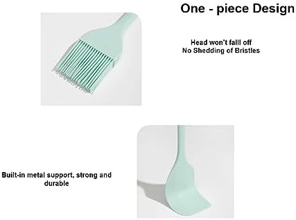 Silicone Basting Brush Set of Two Heat Resistant Long Handle Pastry
