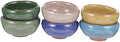 PartyKindom Ceramic Essential Oil Blending Bowl Set, 6 Piece Thai