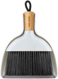 MR.SIGA Mini Dustpan and Brush Set, Bamboo Handle