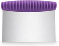 Stainless Steel Dough Scraper with Non-Slip Silicone Grip, Heavy Duty