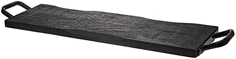 Godinger Wood Serving Tray, Charcuterie Platter Cheese Board with