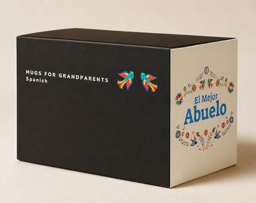 Triple Gifffted La Mejor Abuela and Abuelo Coffee Mugs Set in Spanish