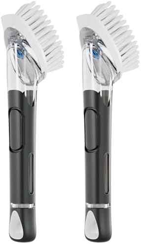 RIMAY Soap Dispensing Dish Brush