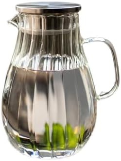 Drinking 1700ML Glass Water Pitcher Cold Kettle with Lid