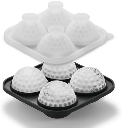 ACOOKEE Novelty Golf Gifts Ball Ice Maker Mold, 2.2" Large Sphere