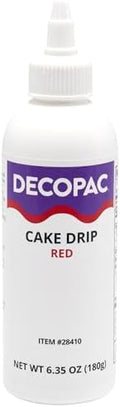 DecoPac Cake Drip, Red, 6.35 oz