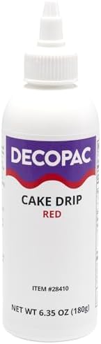DecoPac Cake Drip, Red, 6.35 oz
