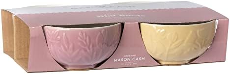 Mason Cash In the Meadow Set of 4 Prep Bowls, Embossed Floral Ceramic