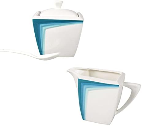 Sugar Bowl Dispenser,Seasoning Canister, Ceramic Creamer and Sugar