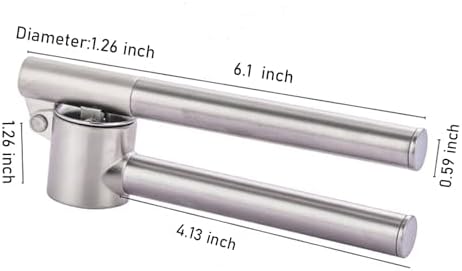 304 Stainless Steel Garlic Press Crusher