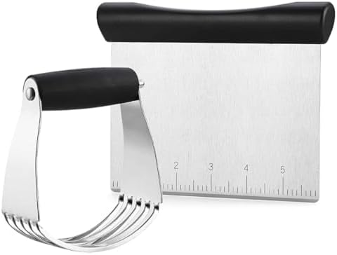 Dough Blender & Pastry Cutter Tool, Stainless Steel Pastry Blender &