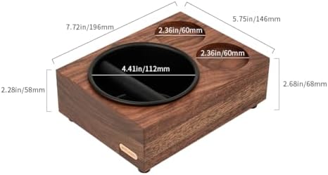 Watchget Espresso Tamping Mat & Knock Box - Coffee Knock Box with