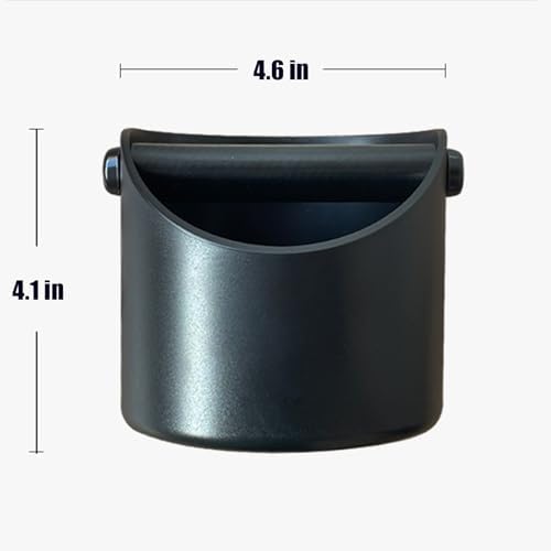 Coffee Knock Box, 4.6 in, Black