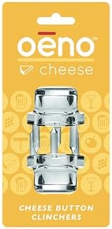 Franmara Acrylic Button-Style Three-Pronged Cheese Clinchers, Set of