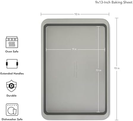 KitchenAid 9x13in Nonstick Aluminized Steel Baking Sheet, Contour