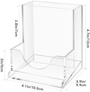 NiHome Sponge Holder, Clear Acrylic 2-Slot