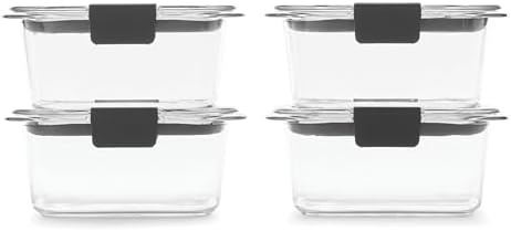Rubbermaid Brilliance BPA Free Airtight Food Storage Containers with