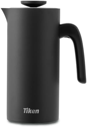 Tiken Stainless Steel French Press, 34Oz