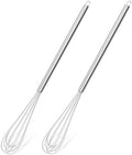 2‐Pcs 11‐Inch Mini Whisk, Small Whisk with Long‐Handle