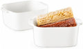 6'' x 5'' Small Baking Dishes, Set of 2 Mini Ceramic Baking Pans