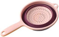 Collapsible Colander, Foldable Silicone Food Strainer with Handle