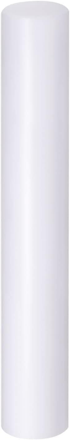 HARFINGTON Acrylic Clay Roller 6 Inch x 1 Inch Solid Non-Stick Plastic Round by HARFINGTON