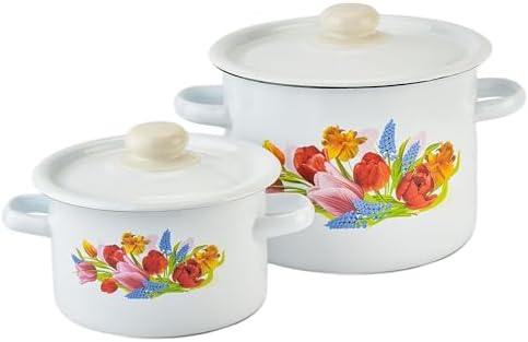 Enamel Cooking Pot with Enamel Lid
