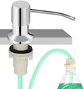 Soap Dispenser for Kitchen Sink with 47" Extension Tube, Chrome