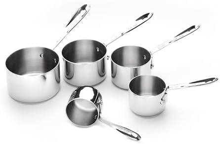 All-Clad Stainless Steel 5-Piece Measuring Cup Set, Kitchen Tools, 5 piece