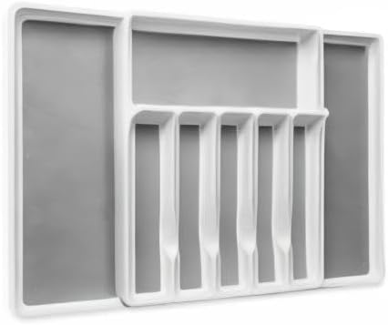 Silverware Tray for Drawer, Expandable Organizer, 8 Compartments
