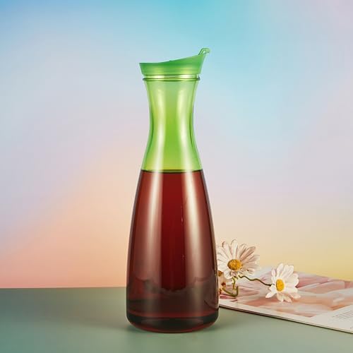 Locco Decor Pitcher with Lid, Set with 4 Cups, Gradient Color Acrylic