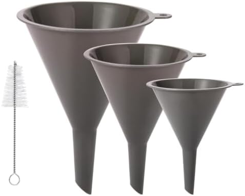 Kitchen Funnels for Kitchen Use Filling Bottles with Clean Brush, Set