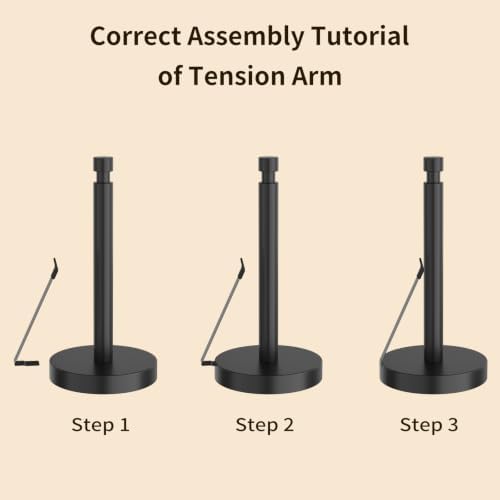 YUMORE 4.2lbs Paper Towel Holder, Black