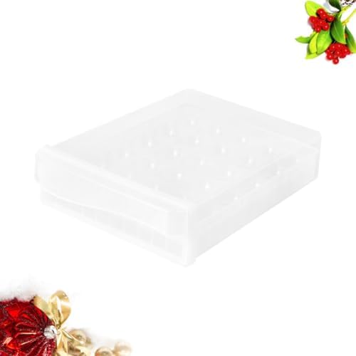Household Egg Box with Lid, Dual-layer Drawer Style PP Tray
