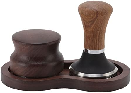 Coffee Hammer Tamping Kit, Wooden Stainless Steel Coffee Tamper Tools