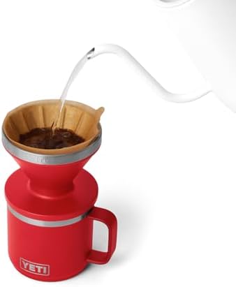 YETI Pour Over Coffee Maker Accessory for Ramblers, Rescue Red