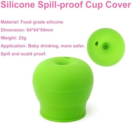 5 Pack Silicone Sippy Cup Lids