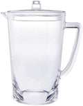 2.75 Quarts Unbreakable Plastic Pitcher with Lid and Spout, BPA