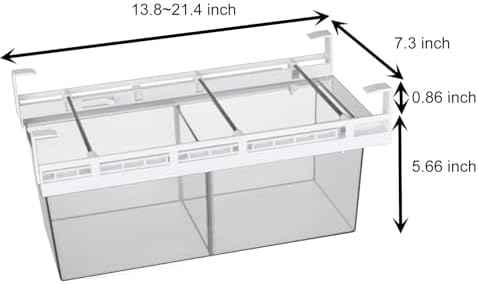 Yatmung 2 Pack Extra-Large Deli Drawer Organizers