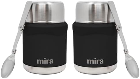 MIRA 2-Pack Food Thermo Set (15 oz) for hot and cold foods - Insulated