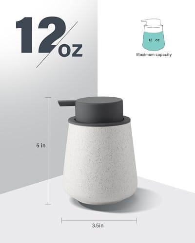 Foam Hand Soap Dispenser - 12 oz Bathroom Lotion Hand Pump Dispenser