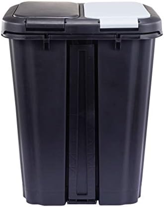 Step N' Sort 2 x 5.5 Gallon Dual Trash and Recycling Bin, Black