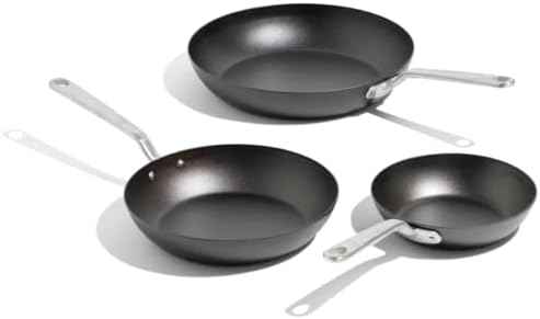 Made In Cookware - 3 Piece (Includes 8",10",12") Seasoned Carbon Steel