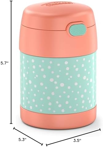 THERMOS FUNTAINER Kids Food Jar with Spoon, 10oz, Pastel Delight