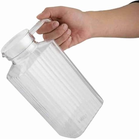 67.6 oz Acrylic Transparent Juice Pitcher with Lid,2000ml Large