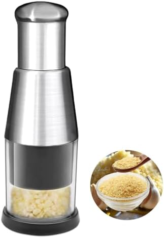 Manual Garlic Press Chopper, Stainless Steel, 1 PCS