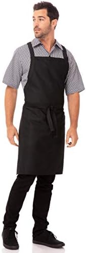Chef Works Unisex Cross-Back Bib Apron