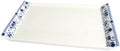 Bone China Serving Trays, 14 Inch Porcelain Serving Tray, Blue and